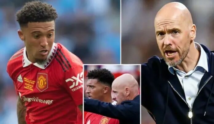 Jadon Sancho i Erik ten Hag