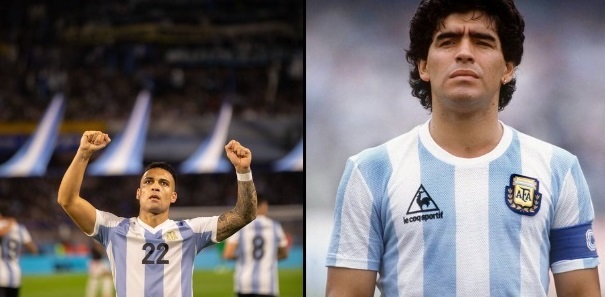 Lautaro Martinez i Diego Maradona