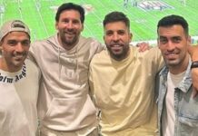 Messi, Suarez, Busquets i Alba wzięli udział w Super Bowl 2025