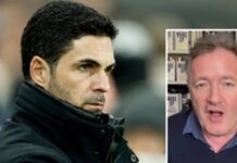 Piers Morgan krytykuje Artetę za jego komentarze po porażce z PSG