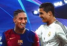 Raphinha wyrównał rekord Ronaldo w Lidze Mistrzów