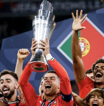 Cristiano Ronaldo emocjonalnie reaguje na triumf Portugalii w Lidze Narodów