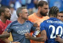 Trener PSG Enrique zamieszany w bójkę