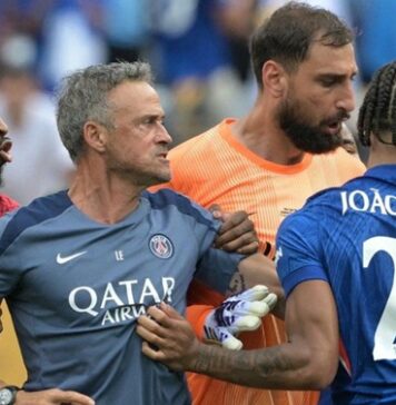 Trener PSG Enrique zamieszany w bójkę