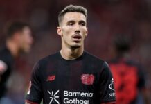 Grimaldo zdobywa swoją debiutancką bramkę w tym sezonie Ligi Mistrzów