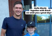 Majchrzak spotyka chłopca, który został okradziony podczas US Open