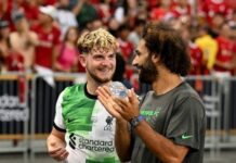 Mohamed Salah żegna się z kolegą